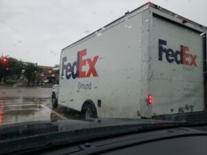 FedEx may damage your driveway